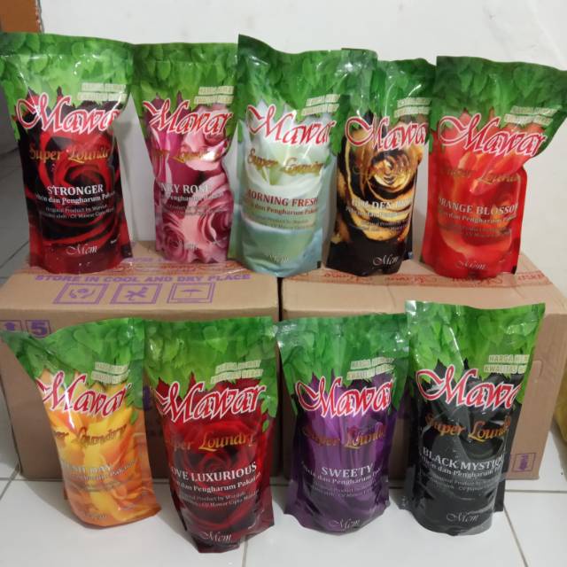 Pewangi Laundry Mawar Reffil Setrika Original Tahan Lama 900 ML Pewangi Pakaian Laundry Tahan Lama M