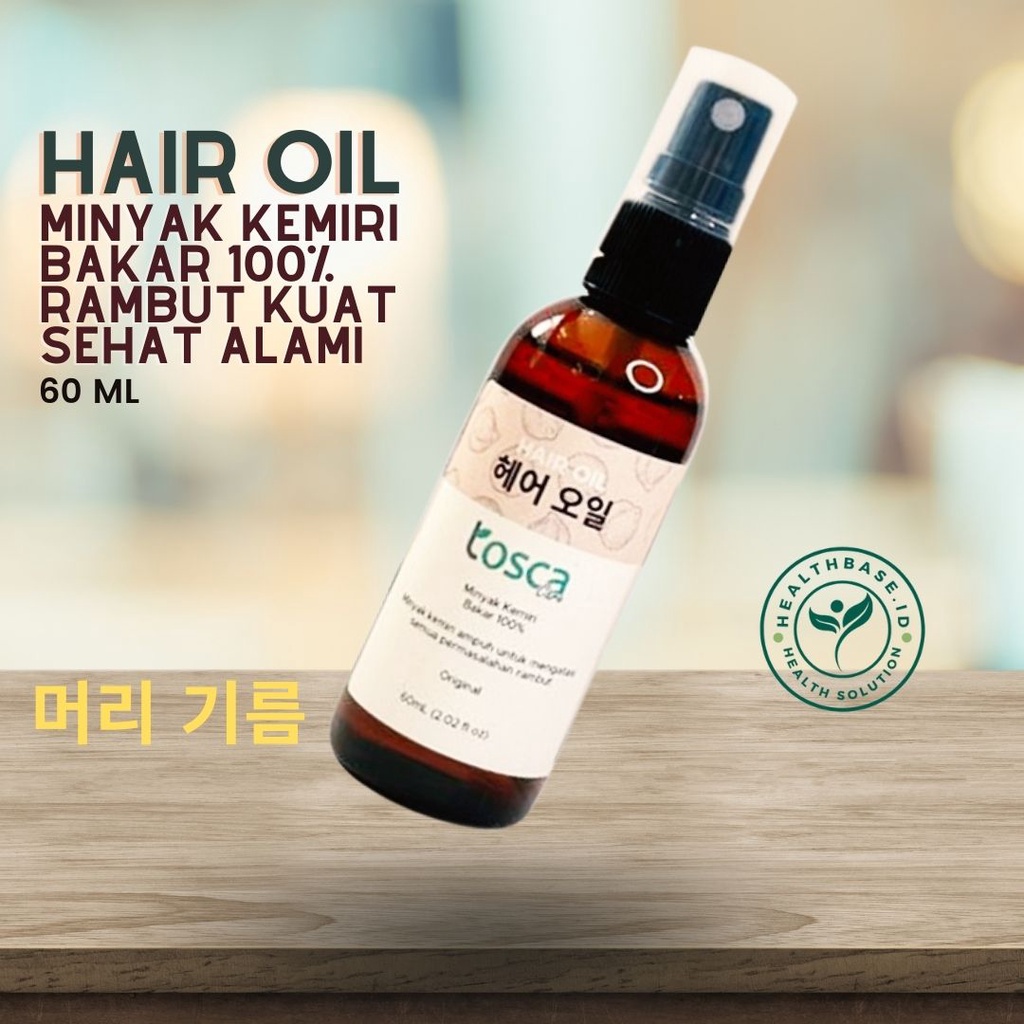 Minyak Kemiri Bakar Penumbuh Rambut Murni Untuk Treatment Rambut Bayi Dan Pria Wanita