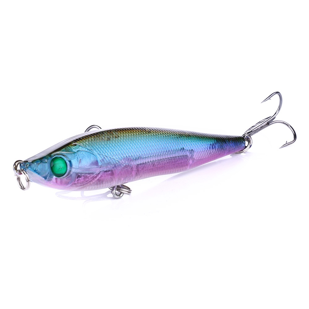 Hengjia 8PCS / Set Umpan Pancing Ikan Minnow Imitasi 85mm / 13.6g