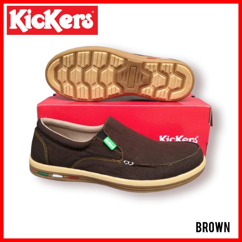 SEPATU KICKERS SLIP ON PRIA KASUAL / SEPATU KERJA KULIAH COWOK SLOP / SEPATU SANTAI JALAN MEJENG