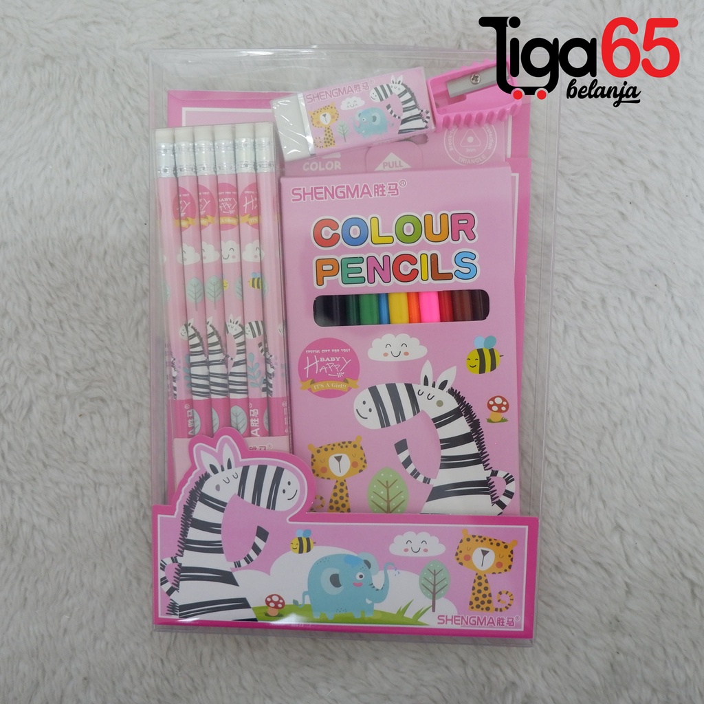 365 STATIONERY SET #41171 Buku &amp; Alat Tulis Anak / Karakter Fancy Gambar Lucu