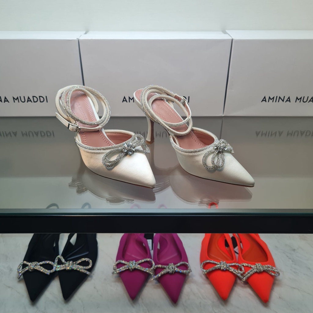 [ NEW ]Amina Muaddi 755- SNR Heels 9cm