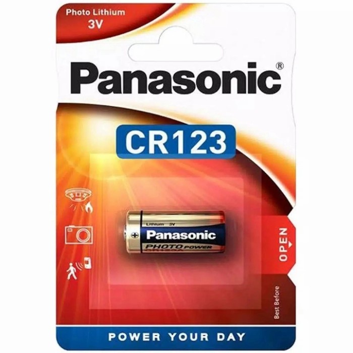 Baterai CR123 Panasonic 3V CR15H270 Lithium Battery CR123 Original