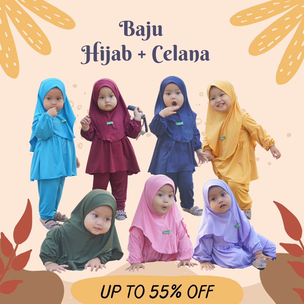 Gamis Anak Perempuan Baju Bayi Perempuan 0 6 Bulan 7 Bulan 8 Bulan 9 Bulan 10 Bulan 11 Bulan Gamis A