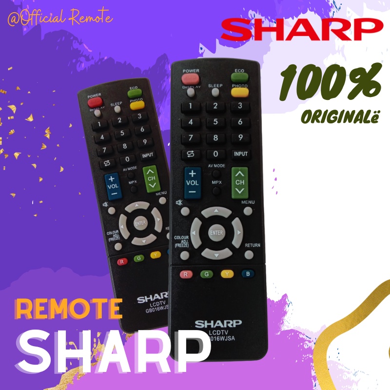 Remote TV Sharp LCD LED Slim Tabung