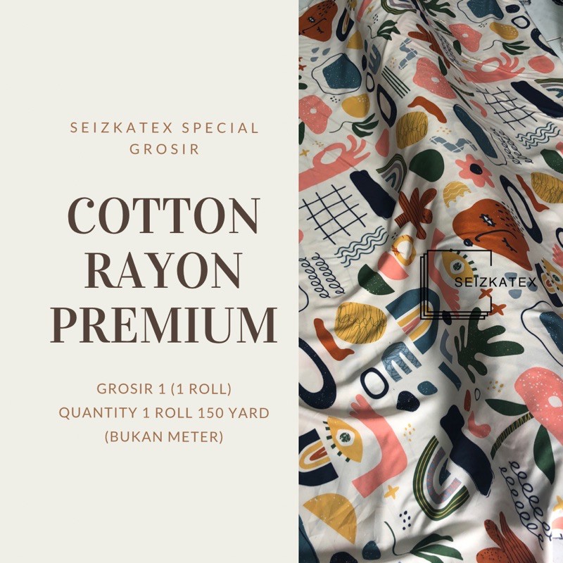 KAIN RAYON PREMIUM (GROSIR 1 ROLL)