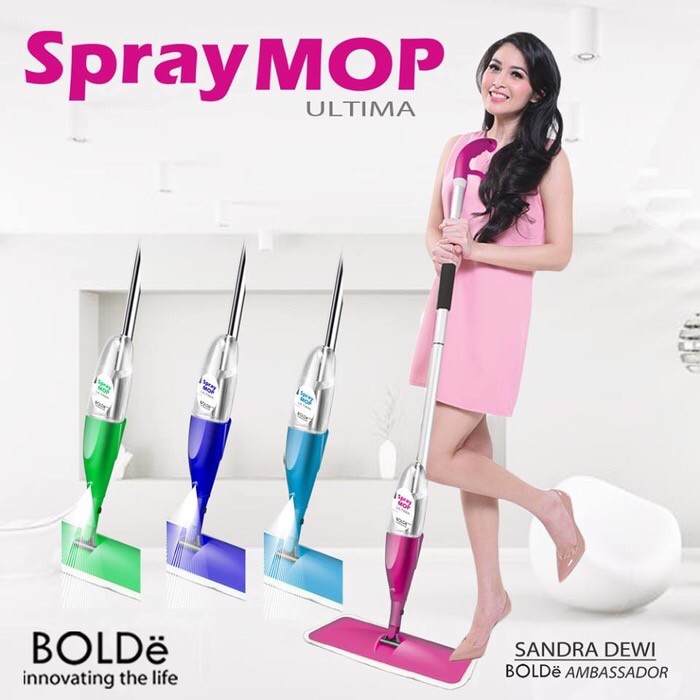 Spray Mop Bolde Original Ultima / Alat Pel Praktis Dengan Semprotan