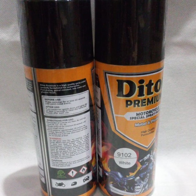 Pilok Cat Pilox DITON Premium 9102 White / Putih Mengkilap / Putih Glossy (400cc)