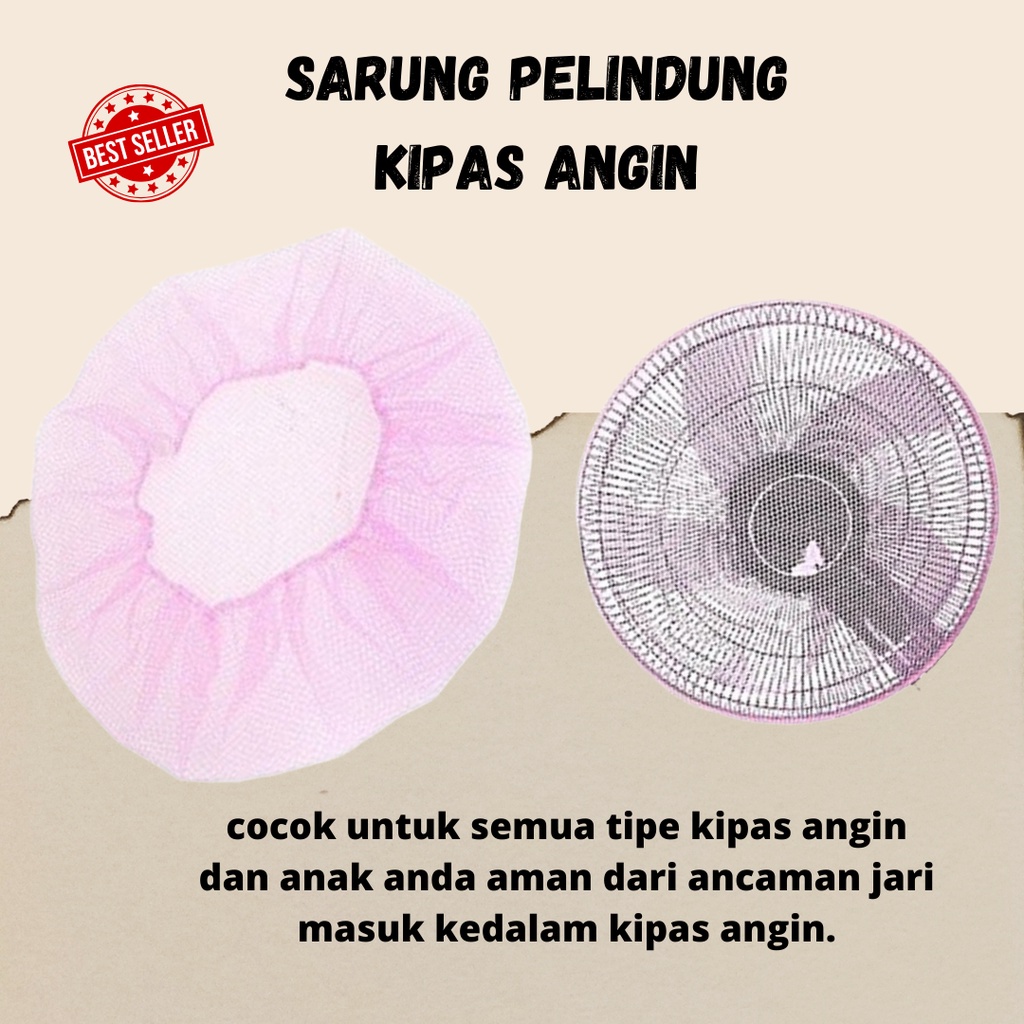 TERLARIS!! Sarung Pelindung Kipas Angin / Penutup Kipas Angin / Fan Cover - X413