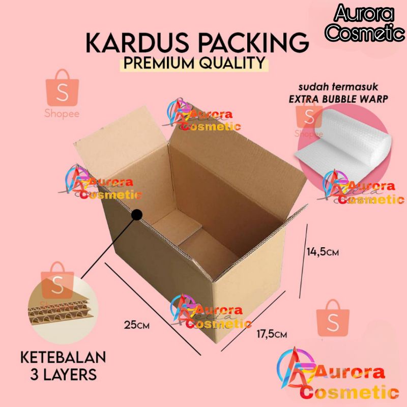 ❤ AURORA ❤ KARDUS PACKING PREMIUM + EXTRA BUBBLE