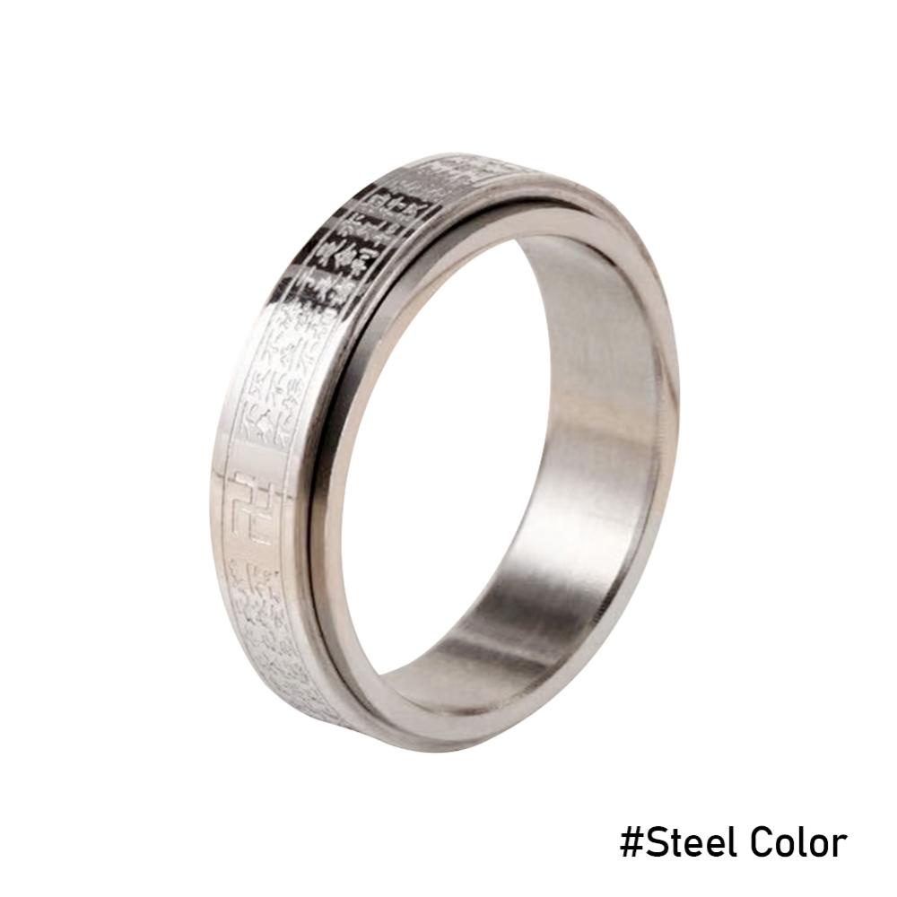 Timekey Cincin Pasangan Bahan Stainless Steel Warna Gold Untuk Priawanita A6K7