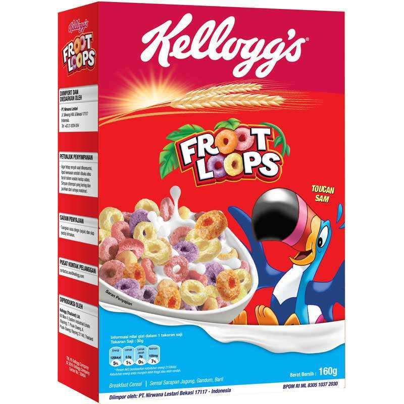 

Kellogg's Froot Loops Sereal 160 g
