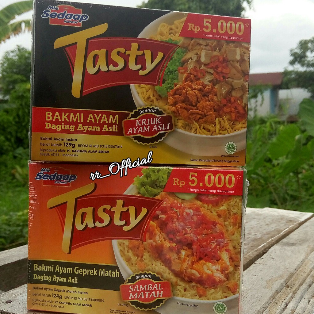 

Original Bakmi Ayam Sambal Matah Mie instan Sedaap Tasty 129gr
