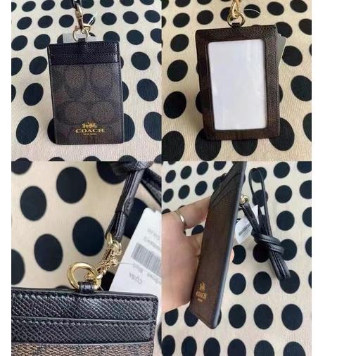 

Terbaik.. (Original) COACH lanyard Kartu kerja Pemegang kartu id DIY klasik Name tag holder Four color