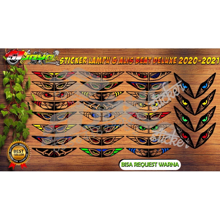 Sticker Lampu, Alis & Stop Lamp Beat All New Deluxe/Beat Street 2020-2022 / Sticker Lampu Beat