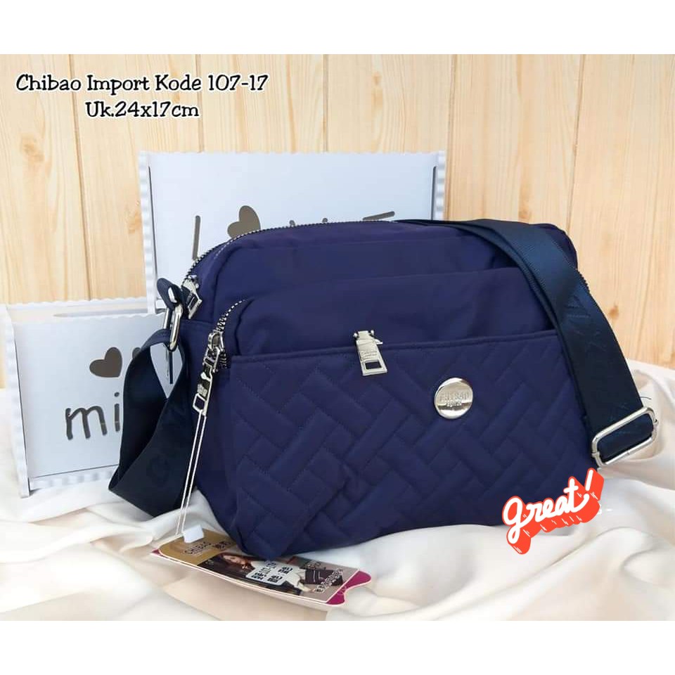 Tas Slempang Chibao 107-17 Size 25x18x10 cm TAS WANITA TAS SLEMPANG WANITA IMPORT TAS CHIBAO TERBARU