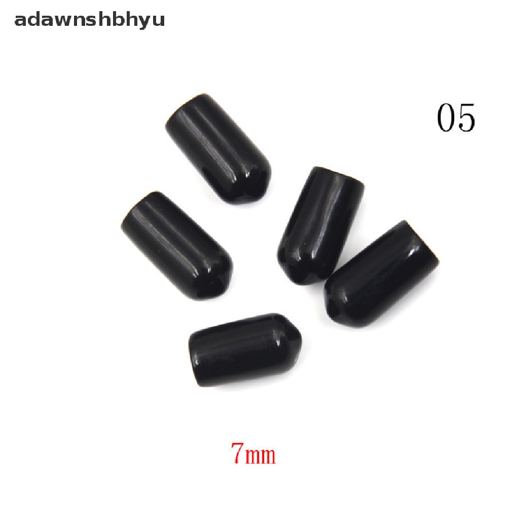 Adawnshbhyu 20pcs End Cap Thread Penutup Anti Air Vinyl Karet Baja Tiang Tabung Pipa Melindungi