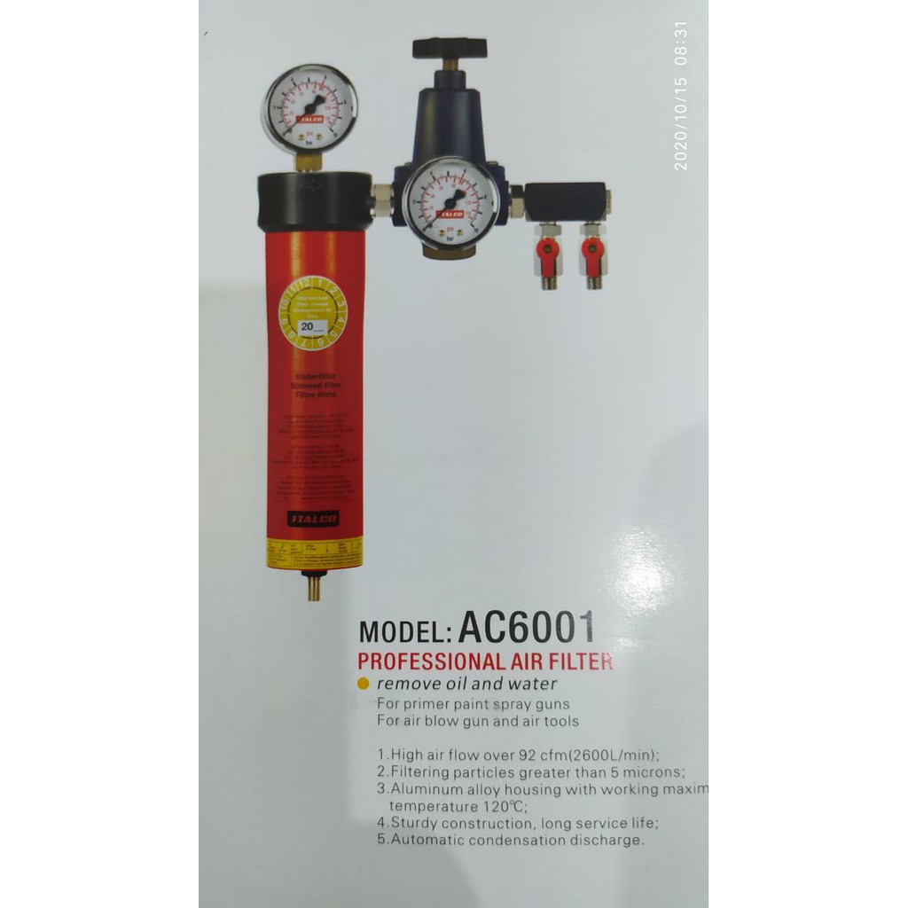 Italco Air Filter Single