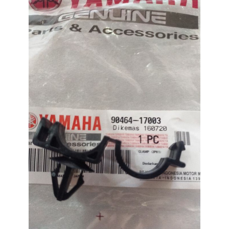 Klem kabel/selang rem depan original Yamaha untuk motor R-15/Xabre. 90464-17003