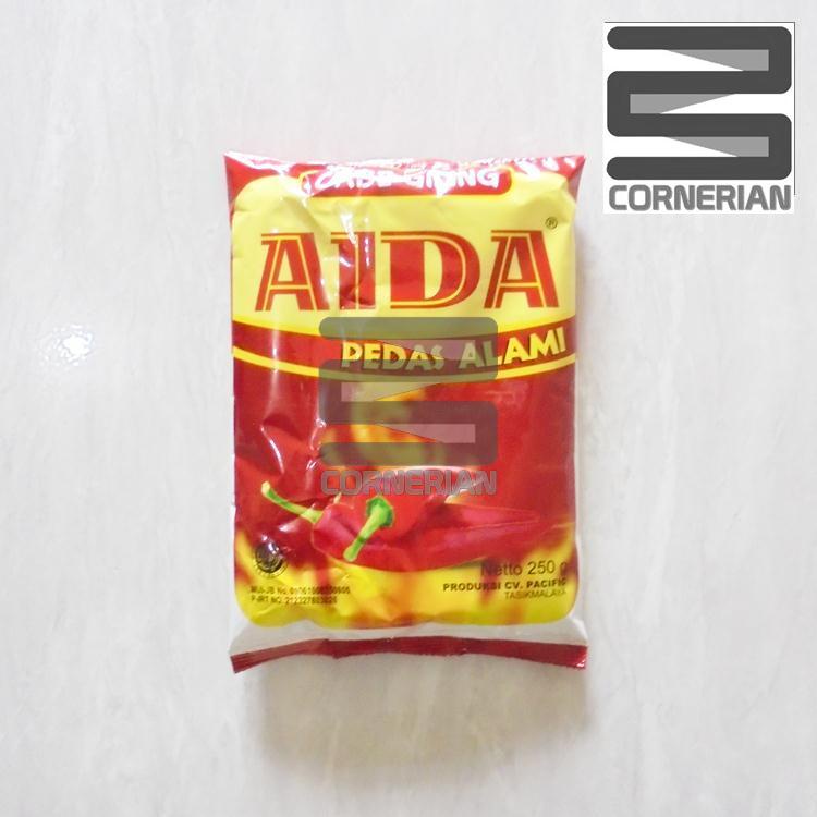 

[ CORNERIAN ] Cabe Giling Aida 250 Gram Pedas Alami Bubuk Halal MUI Bersih Asli Bumbu Masak Cimol