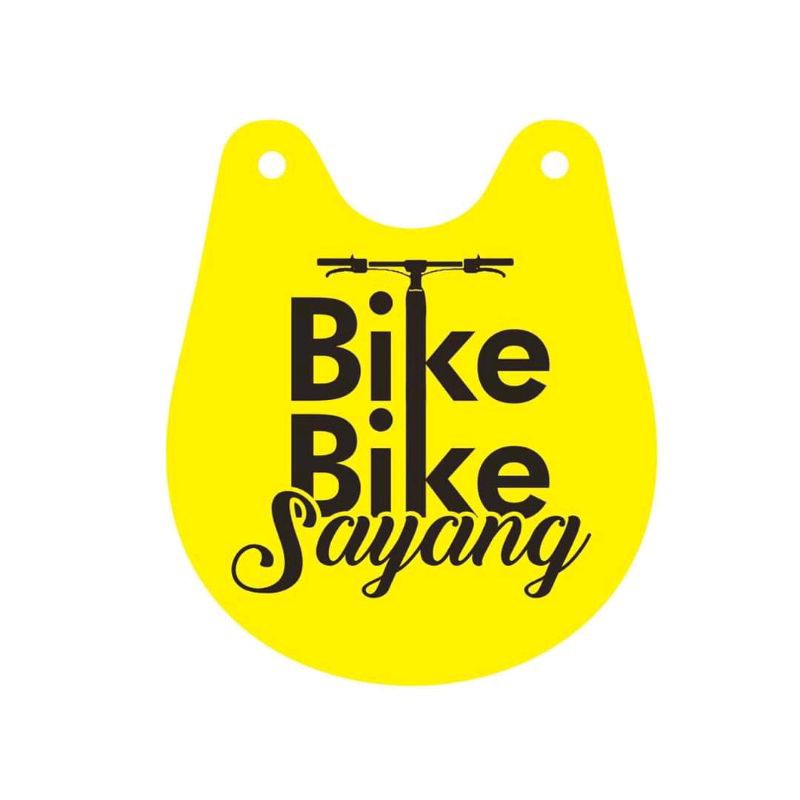 Bike Tag Sepeda BIKE BIKE SAYANG - gantungan Sadel Sepeda