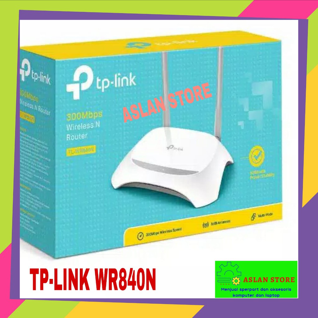 TP-LINK TL-WR 840N TL-WR840N 300MBps Wireless Router 2 Antenna