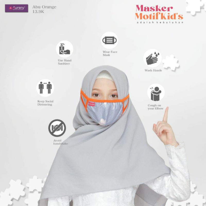 MASKER MOTIF BUNGA MOM &amp; KIDS II AURANY