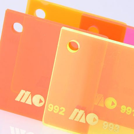 ACRYLIC AKRILIK LEMBARAN WARNA ORANGE OREN 5 MM 122 X 244 CM