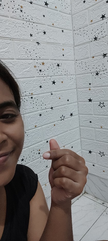 Ready Stock !! Wallpaper Dinding 3d Foam Batu Bata Wallsticker Bintang Wallsticker Kayu 70cm X 77cm.