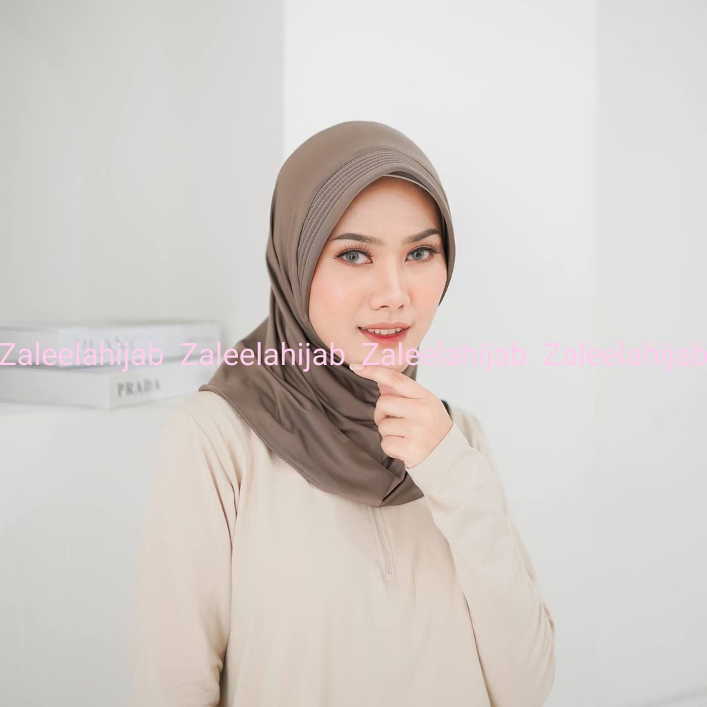 Bergo Olahraga | Bergo Sport Jersey [Frappucino] Jilbab volley, basket, jogging dll-frappucino