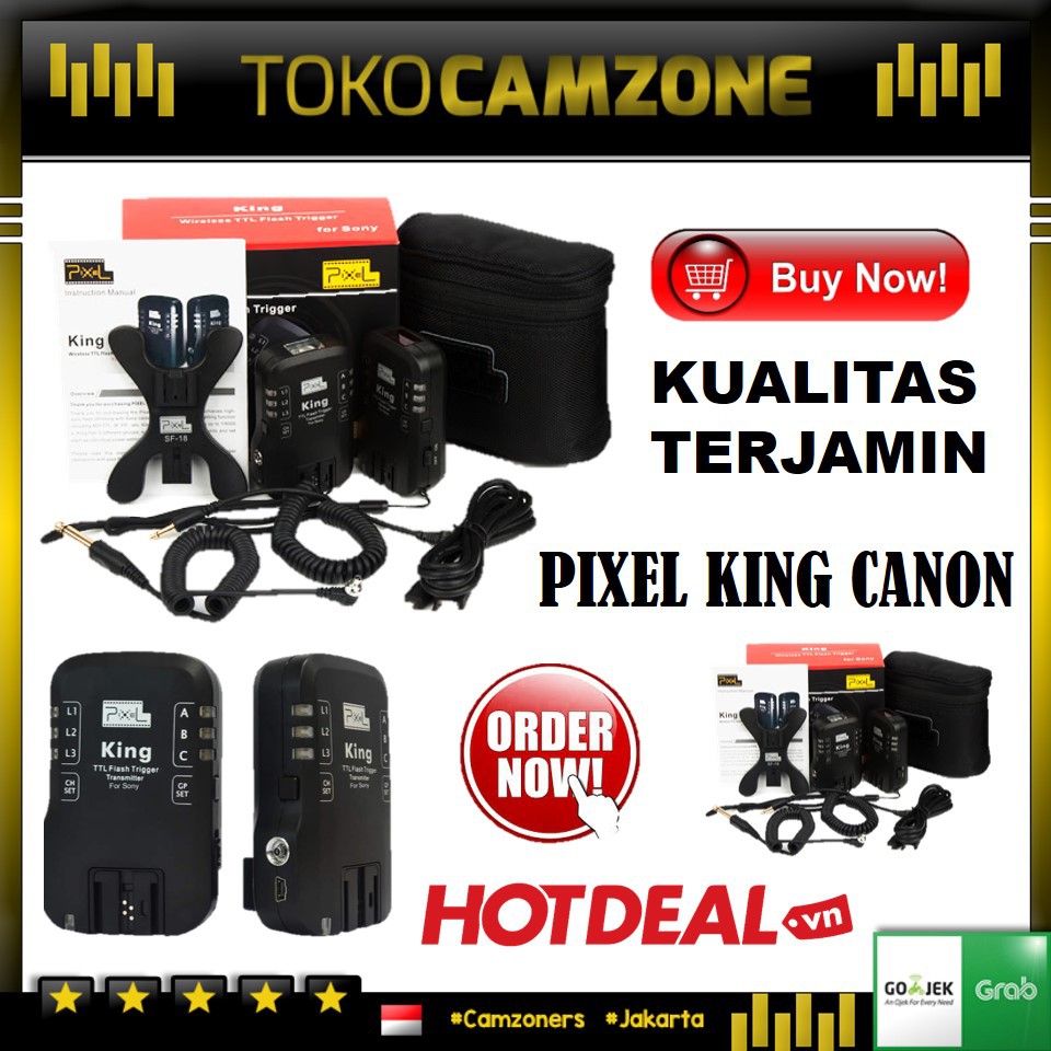 Pixel King For Canon/Nikon Wireless TTL Flash Trigger