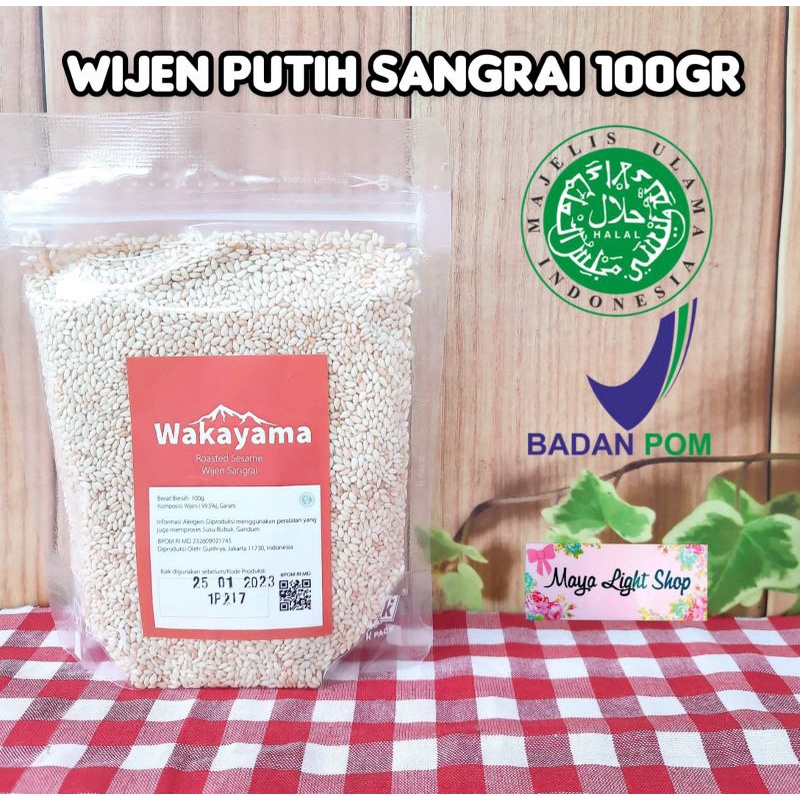 Wijen putih sangrai roasted sesame seed taburan wijen putih hitam oven