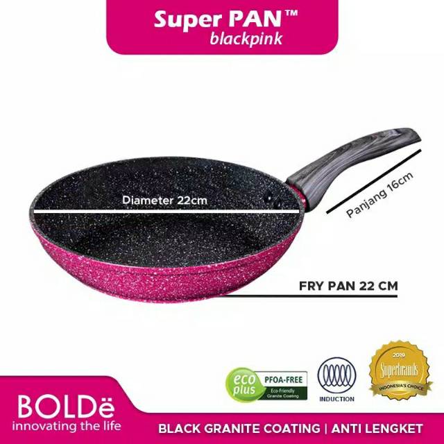 SUPER PAN BOLDE GRANITE SERIES | Fry PAN 22 cm | SUPERPAN