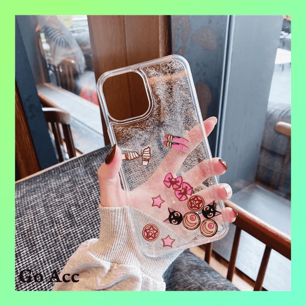 Sailormoon Soft case Air Glitter Iphone 6 6s 7 8 SE 6+ 6s+ 7+ 8+ X Xs Xr Xs Max 11 12 13 Pro FH04