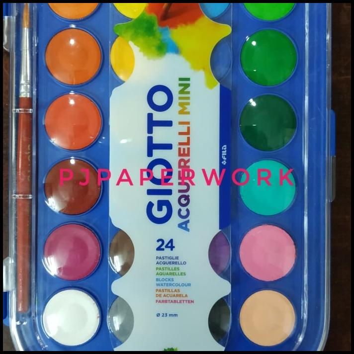 

Cat Air 24 Warna Mini Giotto Acquarelli Pas Untuk Anak