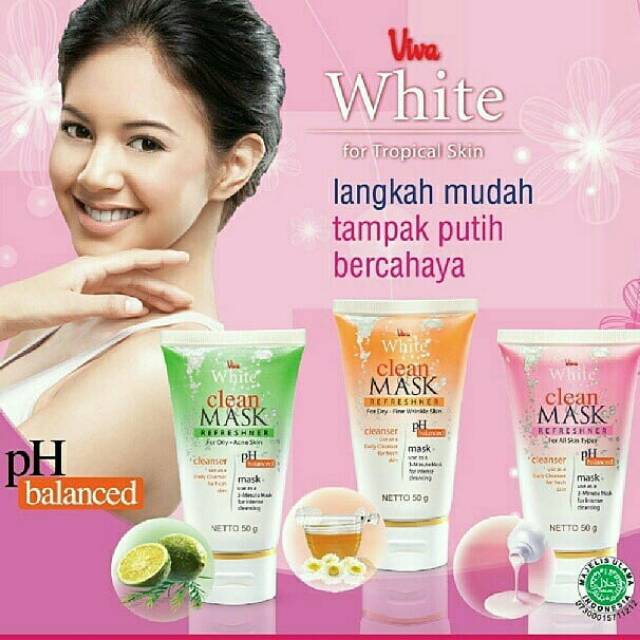 Paket Perawatan Skincare Mencerahkan Wajah Pagi Malam Viva