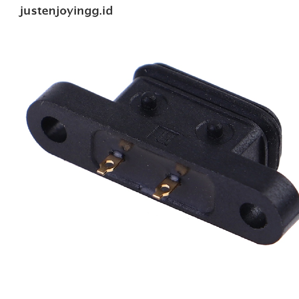 // justenjoyingg.id // 2pcs TYPE C 2Pin Waterproof Female USB C Socket Port With Screw Hole ~