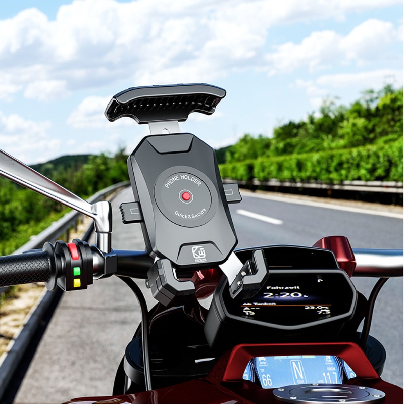 VIVI   Universal Premium Phone Holder for Motorcycles-bicycle Handlebars 360° Rotation