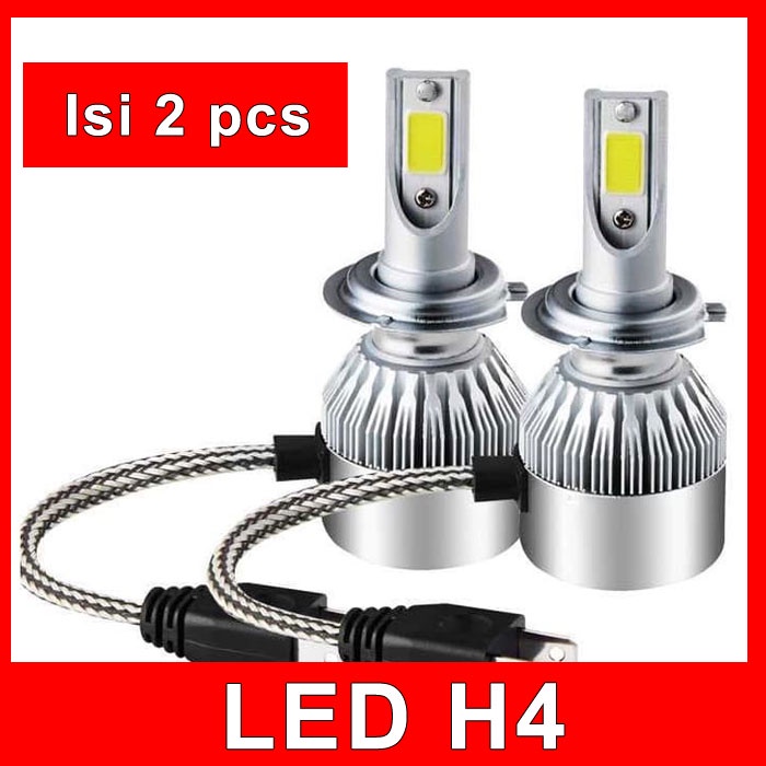 TERMURAH LED C6 H4 - LAMPU HEADLAMP MOBIL H4 LED C6 #10
