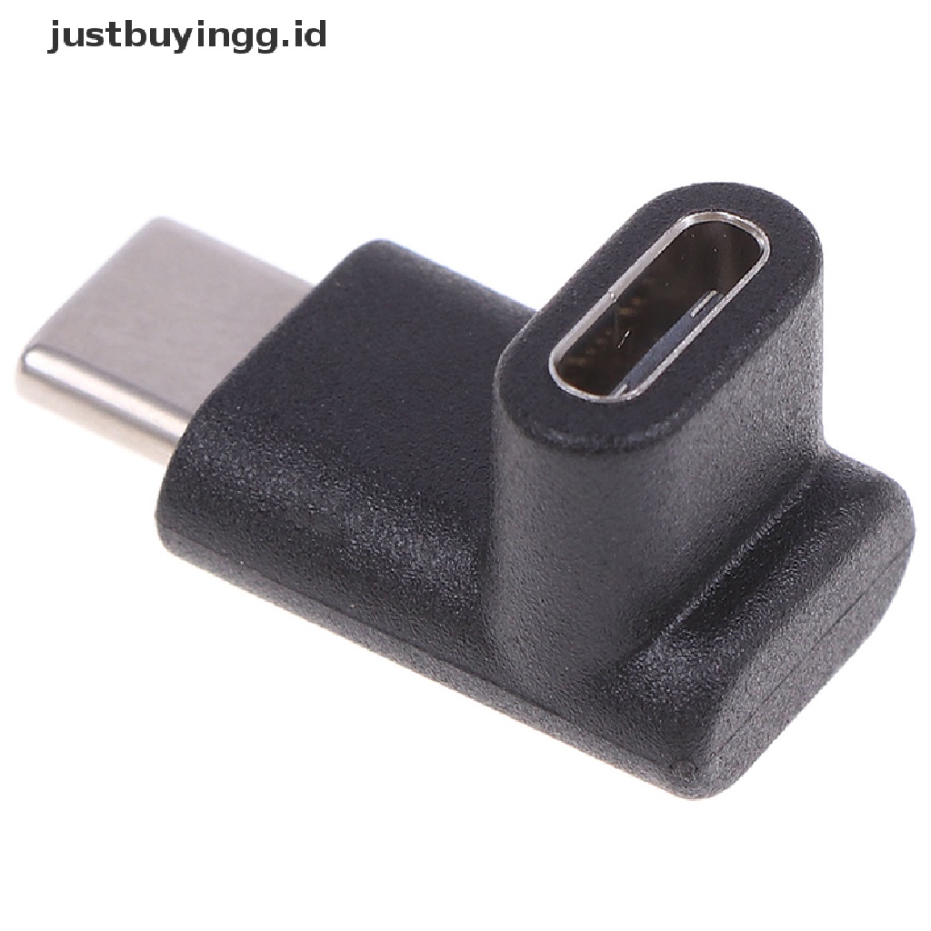 Adaptor Konverter Sudut Kanan 90 Derajat Usb 3.1 Tipe C Male Ke Female Usb-C