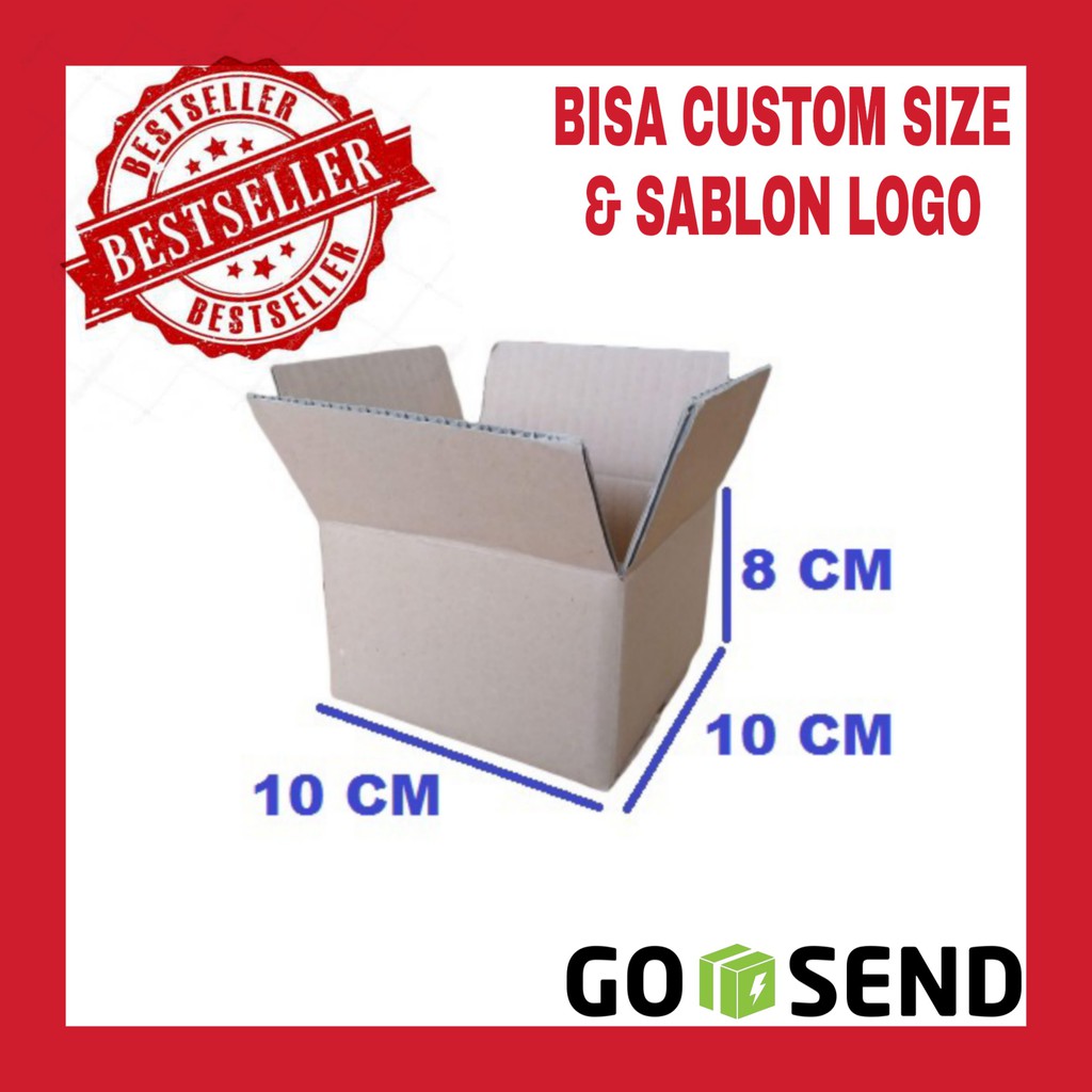 

Karton box 10*10*8 CM Carton Box Kardus Polos SINGLE WALL