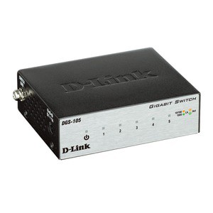 DLink DGS-105GL Switch 5-Port Gigabit Metal DGS-105 M