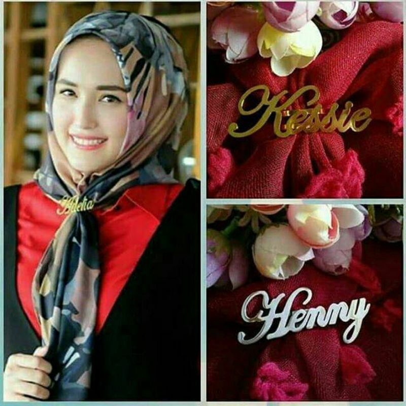 RING HIJAB NAMA/RING JILBAB COSTUM NAMA