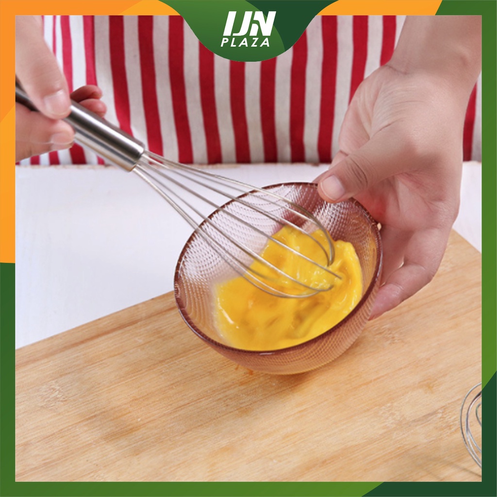 ❤ IJN ❤ Pengocok Telur Manual Pengaduk Adonan Kue Hand Mixer Egg Whisk Stainless Steel 12 Inch Panjang 31 cm