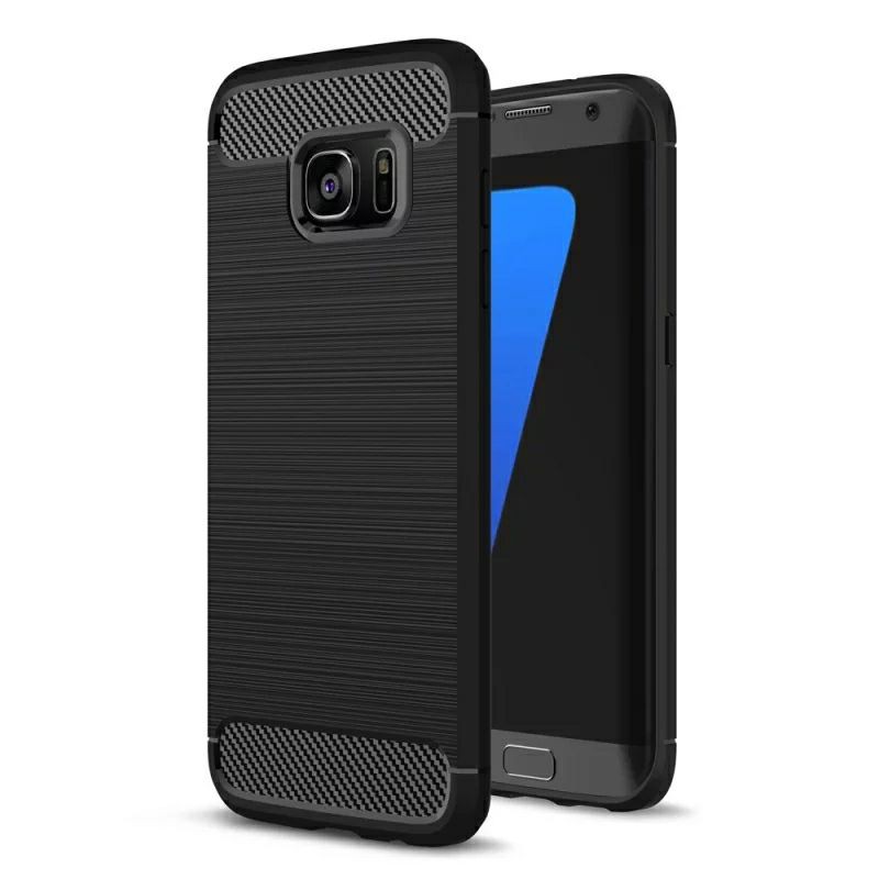 Case Carbon Fiber Samsung S6 / S6 Edge / S6 Edge Plus / S7 / S7 Edge Rugged Armor Back Cover Case