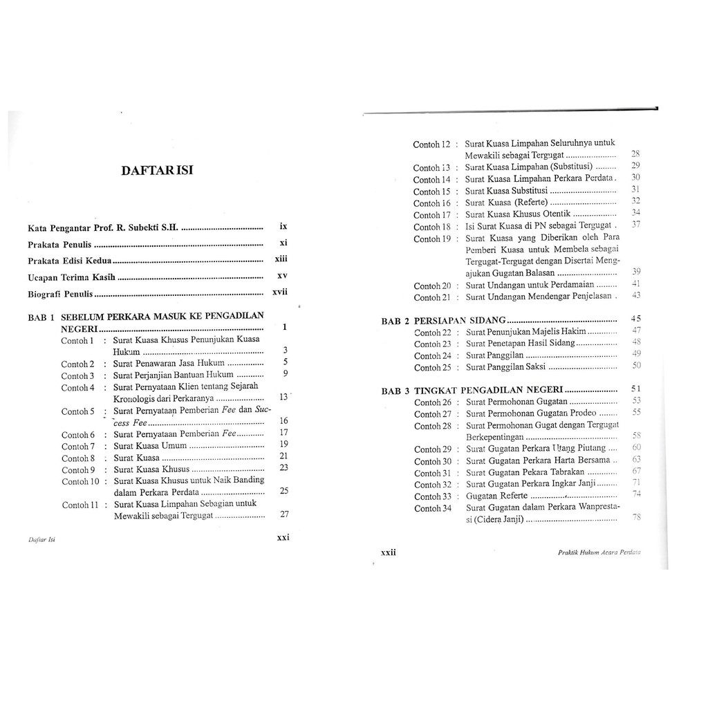 Jual Hukum Acara Perdata Dalam Praktek Contoh Bentuk Bentuk Surat Di Bidang Kepengacaraan Perdata R Soeroso Original Indonesia Shopee Indonesia