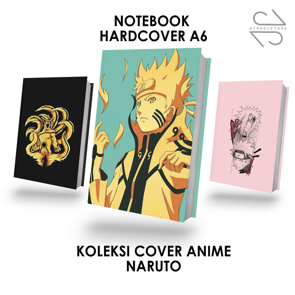 

Pocket Book/Notebook Hardcover A6 isi polos dan garis Gambar NARUTO