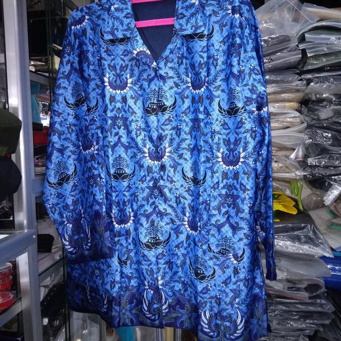 Promo Akhir Tahun kemeja batik korpri wanita/batik korpri bahan sutra/baju batik korpri