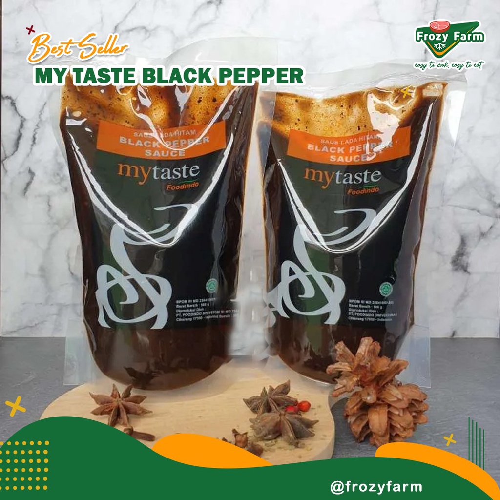 

Distributor MyTaste Saus Black Pepper 500 Gram / My Taste Lada Hitam - Frozy Farm