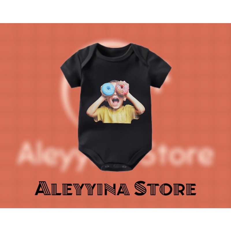 Jumper Kaos Bayi ADLV Acme De La Vie adlv baju baby kids pendek Karakter Anak Donuts Baby Face usia 